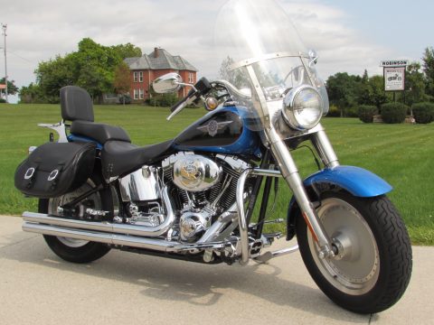 2004 Harley-Davidson Fat Boy FLSTF   - Low 31,000 KM - 1 owner - Beautiful Original Blue